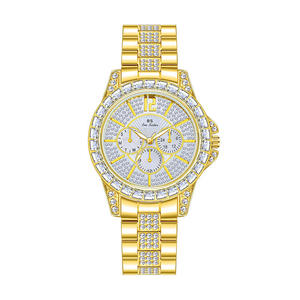 Grande montre à quartz étanche de 37 mm avec cadran en alliage à 3 aiguilles et bracelet en cuir pour couples - Product Image 5