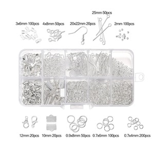 <b>Diy</b> Jewelry Making Supplies <b>Kit</b> With Tools And Accessories For Crafting Bracelets Earrings Silver Gold Iron Components Mixed - Product Image 3