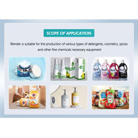 Cuve de mélange à double enveloppe en acier inoxydable à 3 couches, à couvercle ouvert, pour la fabrication de ketchup, de savon liquide, de gel douche, de liquide vaisselle, de shampoing