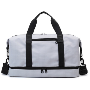 Custom Logo Solid Color Minimalist Adjustable Strap Dust-proof <b>Extra</b> Space Practical Designer Travel Duffle Bag <b>Luggage</b> Unisex - Product Image 4