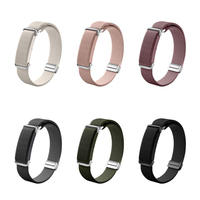 Bracelet en nylon tressé élastique personnalisé avec boucle magnétique, respirant, pour montres Google Fitbit Air