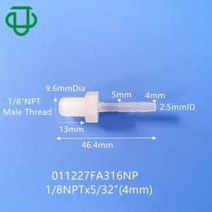 Conector Externo Roscado G18 3/16 para Tubería de Plástico PP, para Transferencia de Fluidos - Product Image 2
