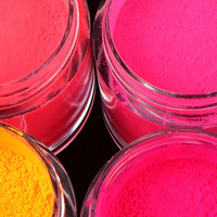 Poudre à ongles en acrylique néon à vente chaude, marque privée, poudre à ongles en immersion, poudre acrylique luminescente