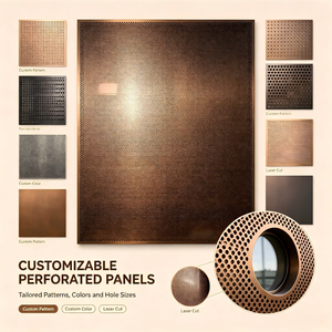 Panel de Revestimiento de Fachada de Pared Metálica Perforada, Lámina de Revestimiento para Edificios Modernos - Product Image 5