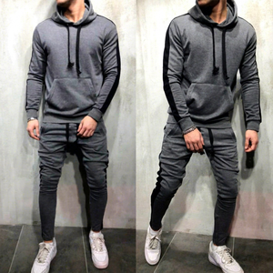 Ensembles personnalisés unisexes OEM de survêtements et sweats à capuche en molleton bouclette 450g 100% coton, coupe classique, couleur unie, avec empiècements latéraux vierges - Product Image 2