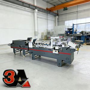 Machine à plier automatique à colle latérale contrôlée par PLC d'occasion CQT-580 pour la fabrication de boîtes en carton avec 1 an de garantie - Product Image 1