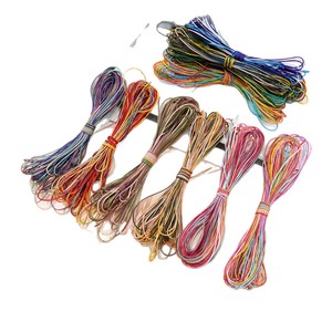 Nylon Gradient Variegated <b>Thread</b> Colored Jewelry Rope DIY Bracelet Making Supplies Small Size <b>Beading</b> Material - Product Image 5