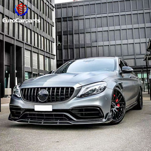 Kit de carrocería de coche deportivo, piezas de carrocería, rejilla de parachoques delantero, <span class=keywords><strong>2014</strong></span>-19y Class 4 puertas upgrade 205 mejora a C63 C43 - Product Image 2