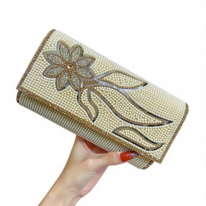 New Polyester High-end Evening Daily Casual Small Square Light Luxury Elegant Women's Fashionable <b>Clutch</b> Bag Sequins Tanjing - Product Image 1