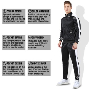 Ropa de hombre de diseño superior al por mayor a granel, chándal de fútbol ajustado liso para gimnasio para hombre - Product Image 2