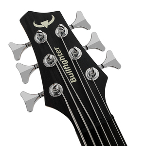 Bullfighter DB-6 6 <b>String</b> Guitar with H-H Active Pickups 24 Frets Mahogany Body Natural Color - Product Image 2