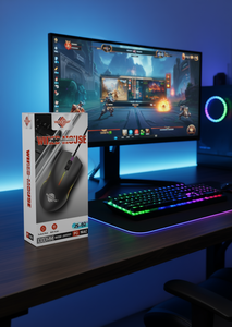 Mouse Cablato WISDONUP Js-02, Cavo da 1000mm, per PC e Mac, Ottico da Gaming con 5 Pulsanti, Retroilluminazione RGB, Ergonomico per Mano Destra - Product Image 2