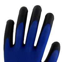 Gants de travail de sécurité Yokii 18G en nylon et PU, gants de protection en caoutchouc pour le jardin, gants de travail enduits de PU