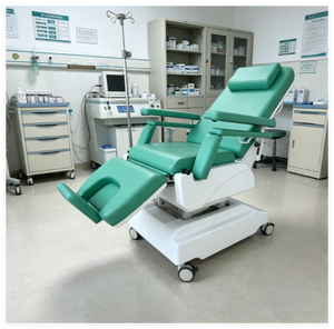 Poltrona per Dialisi MT MEDICAL con Capacità Massima di 200 kg e Vassoio Pieghevole per Migliorare il Comfort del Paziente Durante la Dialisi - Product Image 1