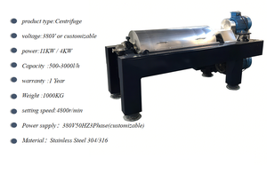 Máy ly tâm Decanter cỡ nhỏ để tách dầu-nước tùy chọn kinh tế trong thiết bị tách - Product Image 2