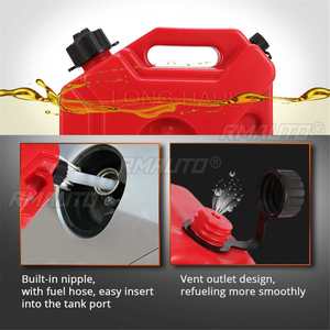 5L Portable Jerry Can Gas Fuel Tank Plastic Petrol Car Gokart Spare Container <b>Gasoline</b> Petrol Tanks Canister ATV UTV Motorcycle - Product Image 2