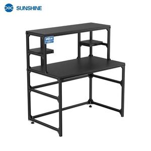 Table de réparation multifonctionnelle Sunshine Space-M en alliage d'aluminium noir, poste de travail pour réparation de téléphones portables, personnalisable OEM - Product Image 6