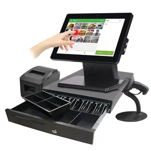 2021 Caisse enregistreuse intelligente à écran tactile PC Casher POS System pour magasins de détail avec logiciel POS
