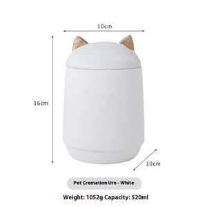 環境に優しい伝統的な陶器製犬用骨壺「Shuo Ni」ブランドペットメモリアル葬儀用品（遺灰保管用） - Product Image 6
