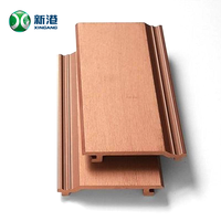 Bande décorative intérieure personnalisée bois plastique composite revêtement bois alternative panneau mural WPC