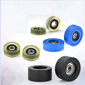 Im lặng PU <span class=keywords><strong>polyurethane</strong></span> mang Con lăn ròng rọc phong bì tiền đếm đàn hồi sheaves mềm bánh xe cao su - Product Image 3