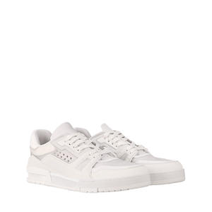 รองเท้ากีฬาและรองเท้าลำลองแบบเทรนเนอร์ สวมใส่สบาย ระบายอากาศได้ดี มีเชือกผูกแบบเรโทร ทำจากหนังเนื้อเนียนละเอียด - Product Image 1