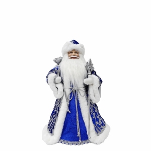 Año Nuevo <span class=keywords><strong>ruso</strong></span> Lujo Papá Noel Diseño personalizado Oro azul Reutilizable Ecológico Papá Moroz Bolsa de regalo Decoración interior Muñeca - Product Image 4