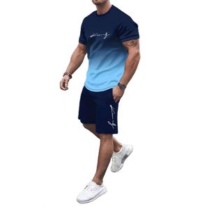 Conjunto de Camiseta sin Mangas con Cuello Redondo y Pantalones Cortos de Punto Sólido, 100% Poliéster, Transpirable y Ecológico, para Hombre, Estilo Casual y Skateboarding - Product Image 4