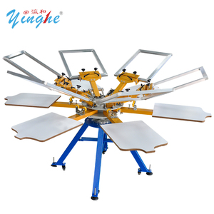 Yinghe Marque Machine De Serigraphie Manuelle 6 Couleurs 6 Stations Pour T-shirts Textiles Serigraphie Manuelle Avec 6 Cadres - Product Image 6