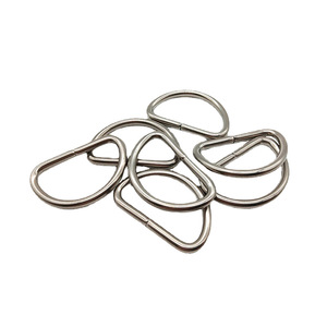 Herrajes de Anillo en D de Metal para Bolsos y Maletas, Accesorios para Bolsos con Anillos de Tirar y Anillos para Colgar - Product Image 1
