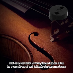 4 pièces en caoutchouc violon muet violon silencieux ensemble de quatre pièces 2 pièces style griffe et 2 pièces <span class=keywords><strong>tourte</strong></span> ronde pour la pratique - Product Image 5