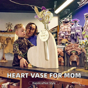 Eco Friendly Wooden Round <b>Art</b> <b>Deco</b> <b>Vase</b>-Birthday Gift for Mom Shandong Made Ws Brand Tabletop Decorative <b>Vase</b> - Product Image 2