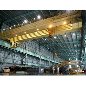 50/10T 30M Astillero Almacén Uso de fábrica Grúa aérea de doble viga con carro de cabrestante - Product Image 3
