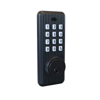 Serrure de porte intelligente électronique en alliage de zinc avec déverrouillage par mot de passe et stockage cloud pour portes en verre, aluminium et bois
