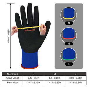 新しいナイロンニトリルつや消しコーティング手袋工場作業耐摩耗性と滑り止め作業労働保護作業 - Product Image 3