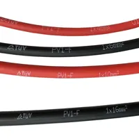 4mm 6mm 10mm 16mm Schwarzes Rotes Kupferkabel Solarmodul DC-Verlängerungskabel 14/12/10 AWG PVC-Isoliertes Photovoltaik-Kabel