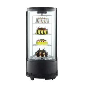 Оптовая поставка, поворотный холодильник, охлаждаемый дисплей, холодильник, стеклянная дверь, холодильник со светодиодной подсветкой