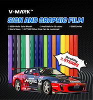 Material AD ADCCV Vinilo de corte de PVC autoadhesivo Mate brillante para plotters Materiales de Póster para interiores/exteriores