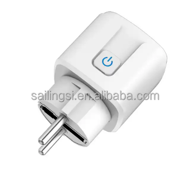 SLS Wholesale Smart Power Socket Plug WiFi 16A EU Schuko IP44 with Energy Monitor for Smart Home Works with Alexa & Google Home