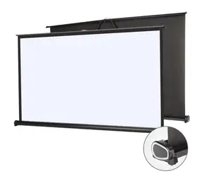 светодиодный проектор черный экран Suppliers-Складной моторизованный экран, проекционный экран, прожектор, аккустический экран проектора, рекламный материал на заказ, мини-экран для улицы