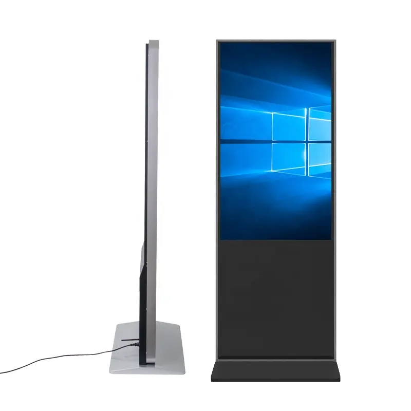55 Inch Floor Stand Ir Interactive Touch Lcd Display Touch Screen Kiosk Android Player I5 CPU