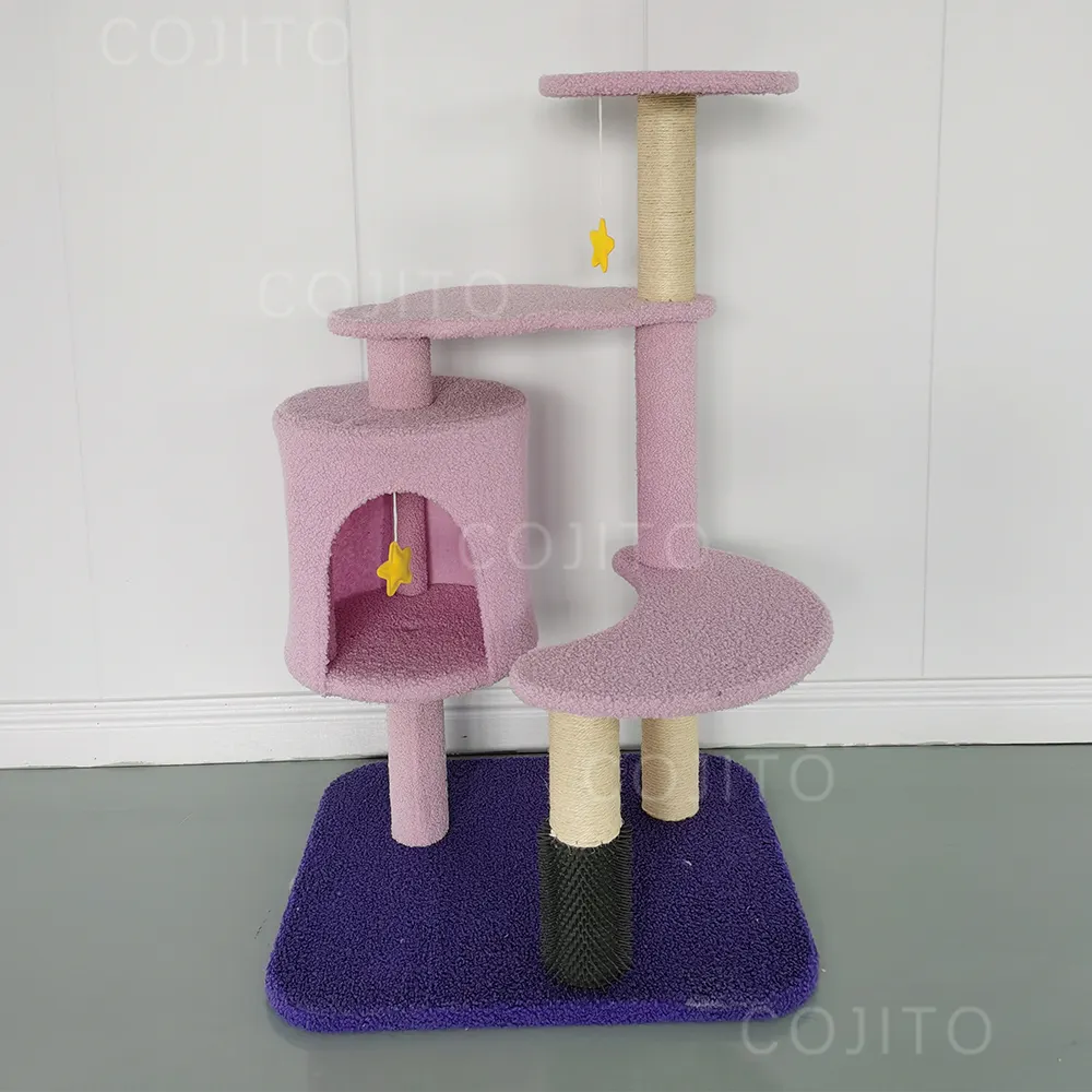 Sg Bloem Kat Boom Kat Boom Grote Kat Toren Huis Bomen & Scratcher Board Speelgoed Springplatform