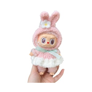 <span class=keywords><strong>Ropa</strong></span> para Muñecas Labubu de Primera y Tercera Generación, 17 cm, Estilo Macaron, Rostro de Vinilo, Reemplazo de Plástico para Muñecas Labubu - Product Image 2