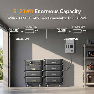 Générateur solaire à onde sinusoïdale pure PECRON F5000LFP 7200W 5120Wh 120V/240V à phase divisée, batterie extensible ESS, en stock aux États-Unis - Product Image 4
