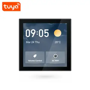 New Trending Tuya Smart WiFi 4'' In-Wall LCD Touch Screen Central Home Multi Functional Home Control Panel PST-T6E