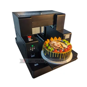 A3 Voedsel Printer Diy 3D Cake Drukmachine 6 Kleur Eetbare Inkjet Printer Machine