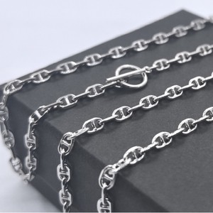 OT Buckle Collier en argent pur 925 pour hommes et femmes Chaînes de <span class=keywords><strong>nez</strong></span> de cochon tendance Light Luxury High-End Feeling - Product Image 3