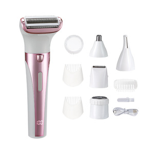 Depiladora OEM Lady Shaver 5 en 1 para Mujer, Disco Giratorio, Recargable por USB, Afeitadora Eléctrica, Depilación sin Dolor, Afeitadora Facial, Bikini, Pubis - Product Image 2