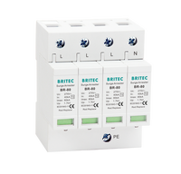 Parafoudre BRITEC BR-80 4P 275V AC Type 2 T2 80kA Dispositif de protection IP20