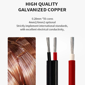 Cable Solar PV1-F de 4 mm² con Certificación TÜV, Cable Fotovoltaico de CC de 4 mm² con Cubierta de Cobre Estañado LSZH, Rojo y Negro, Precio de Fábrica - Product Image 6